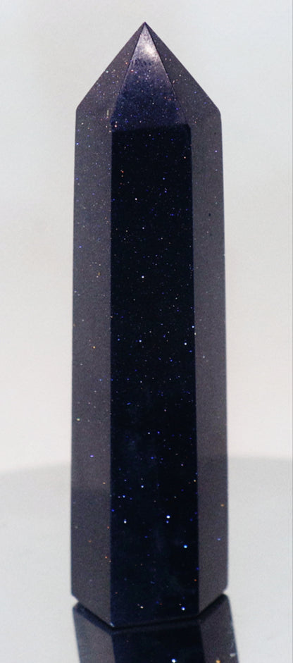 Blue Sand Stone Gemstone Tower