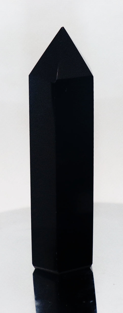 Black Obsidian Gemstone Tower