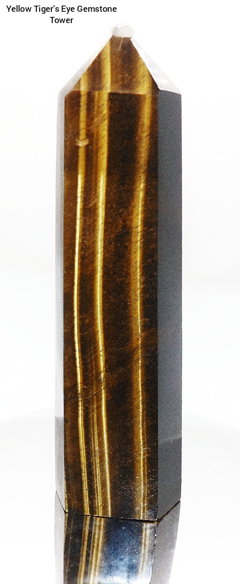 Yellow Tiger's Eye Gemstone Tower