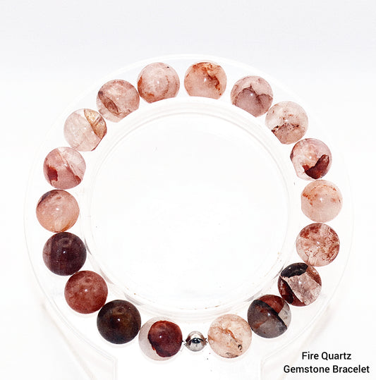 Fire Quartz Gemstone Bracelet