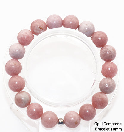 Pink Opal Gemstone Bracelet