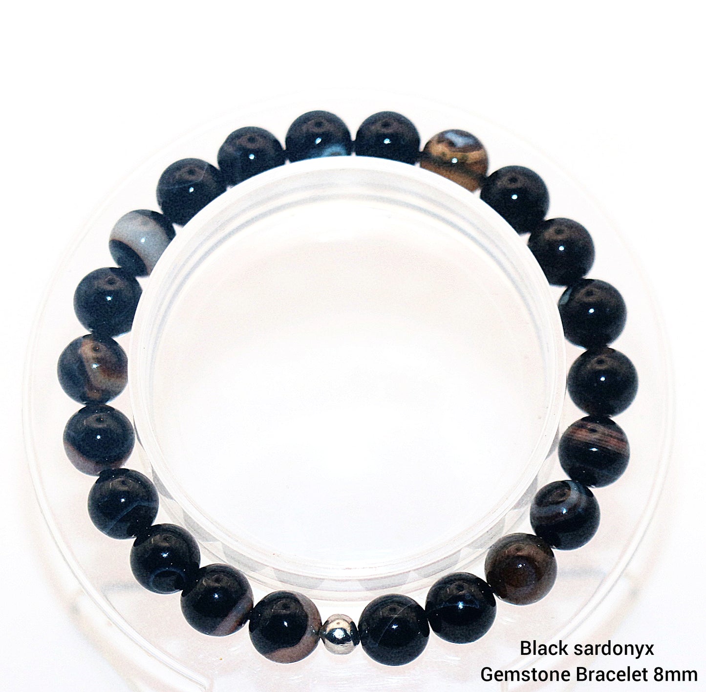 Black sardonyx Gemstone Bracelet