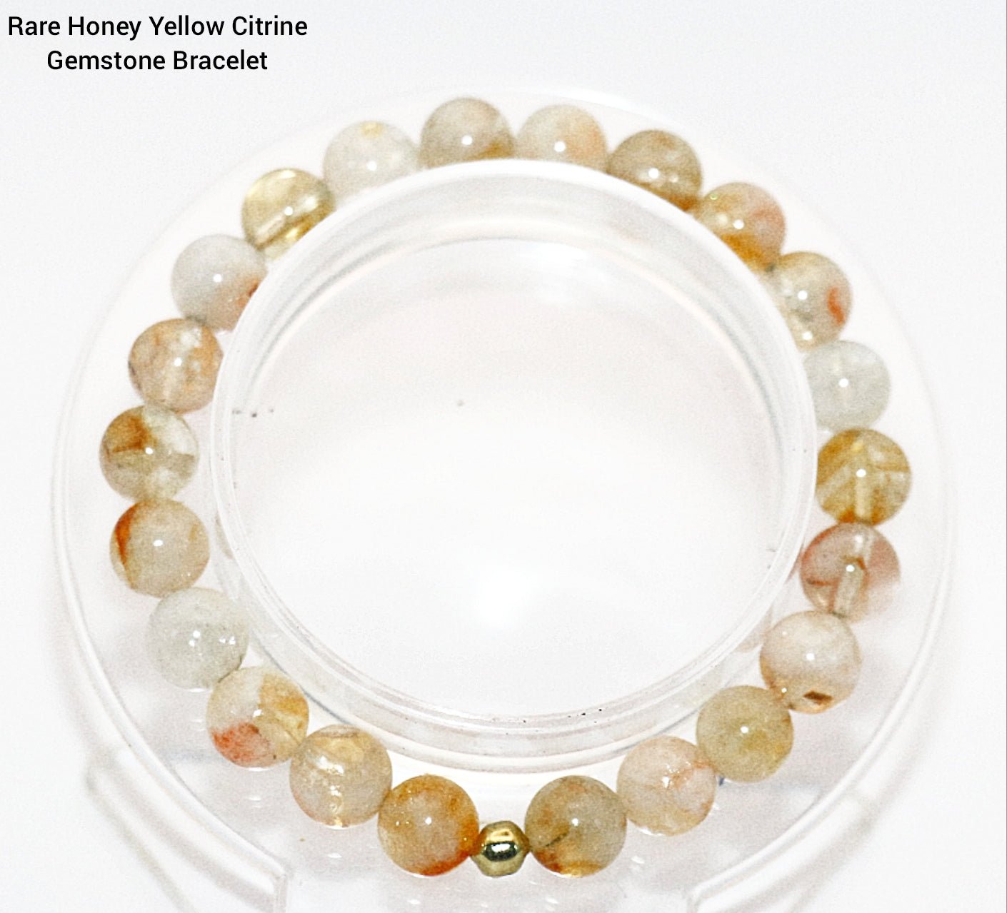 Rare Honey Yellow Citrine Gemstone Bracelet