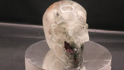 Rare Garden Quartz Gemstone Curved Skull