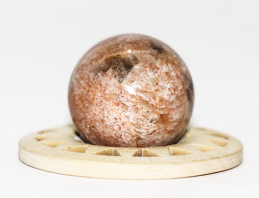 Sunstone Gemstone Sphere & Sphere Stands