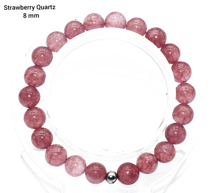 Strawberry Quartz Gemstone Bracelet