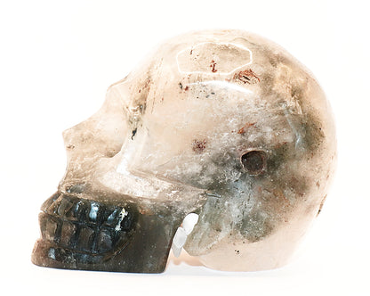 Rare Garden Quartz Gemstone Curved Skull