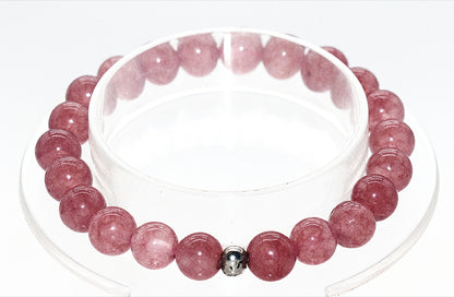 Strawberry Quartz Gemstone Bracelet