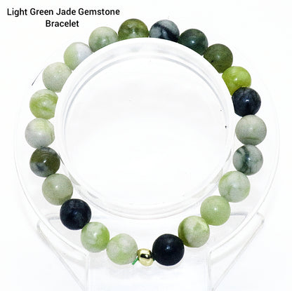 Light Green Jade Gemstone Bracelet