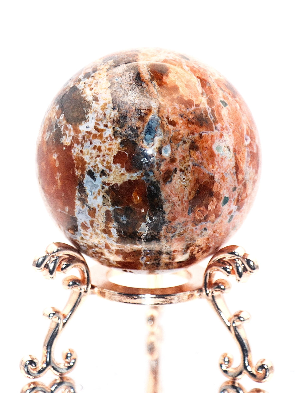 Sunstone Gemstone Sphere & Sphere Stands