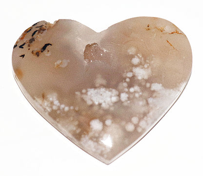 Amethyst Curved Heart Gemstone & Heart Stand
