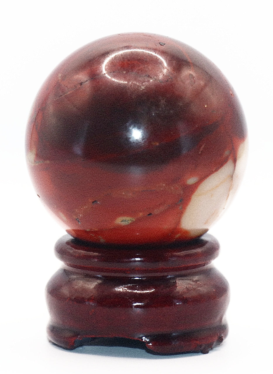 50mm Mookaite Jasper Gemstone Sphere & Circular Stand