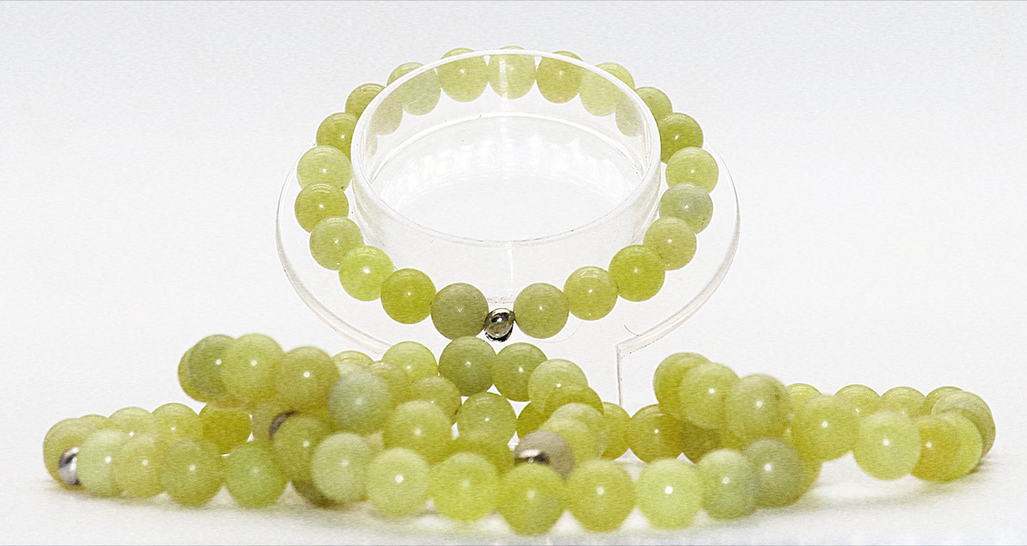 Lemon Jade Gemstone Bracelet