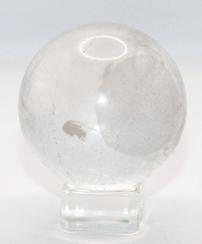 35 - 45mm & 50mm Clear Quartz Gemstone Spheres & Clear Square Sphere Stand