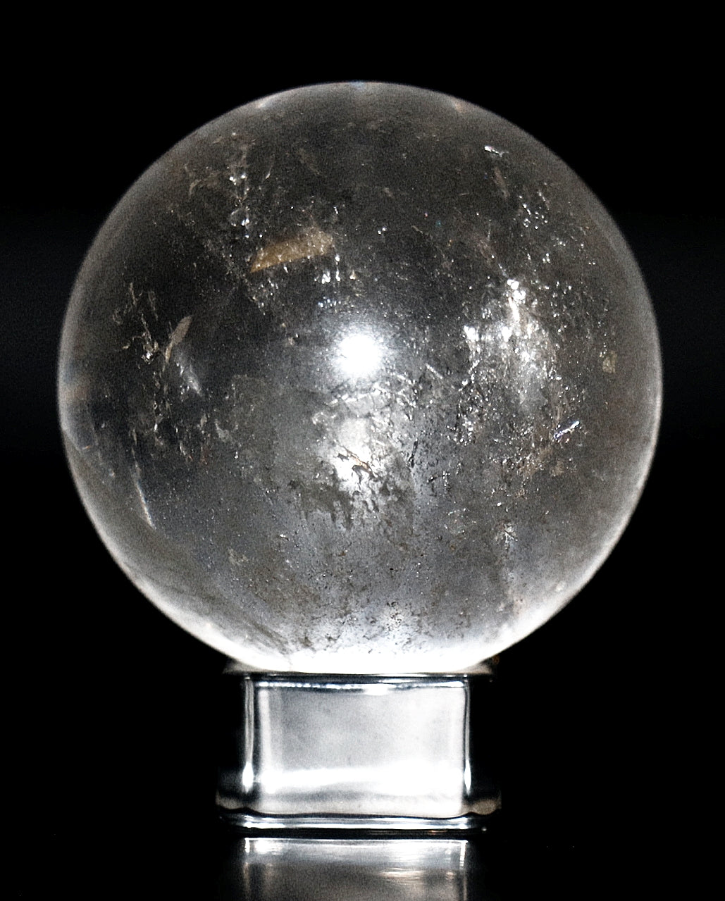 35 - 45mm & 50mm Clear Quartz Gemstone Spheres & Clear Square Sphere Stand