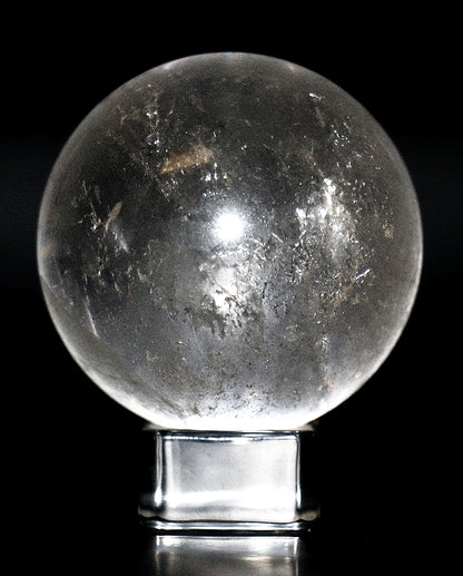 35 - 45mm & 50mm Clear Quartz Gemstone Spheres & Clear Square Sphere Stand