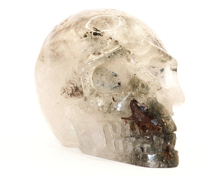 Rare Garden Quartz Gemstone Curved Skull