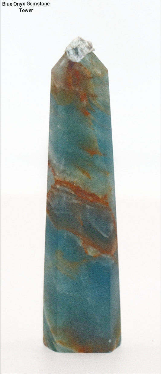 Blue Onyx Gemstone Towers