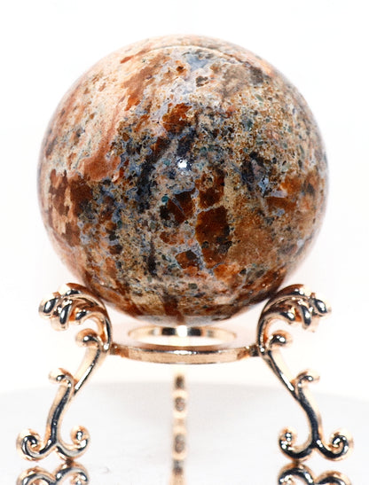 Sunstone Gemstone Sphere & Sphere Stands