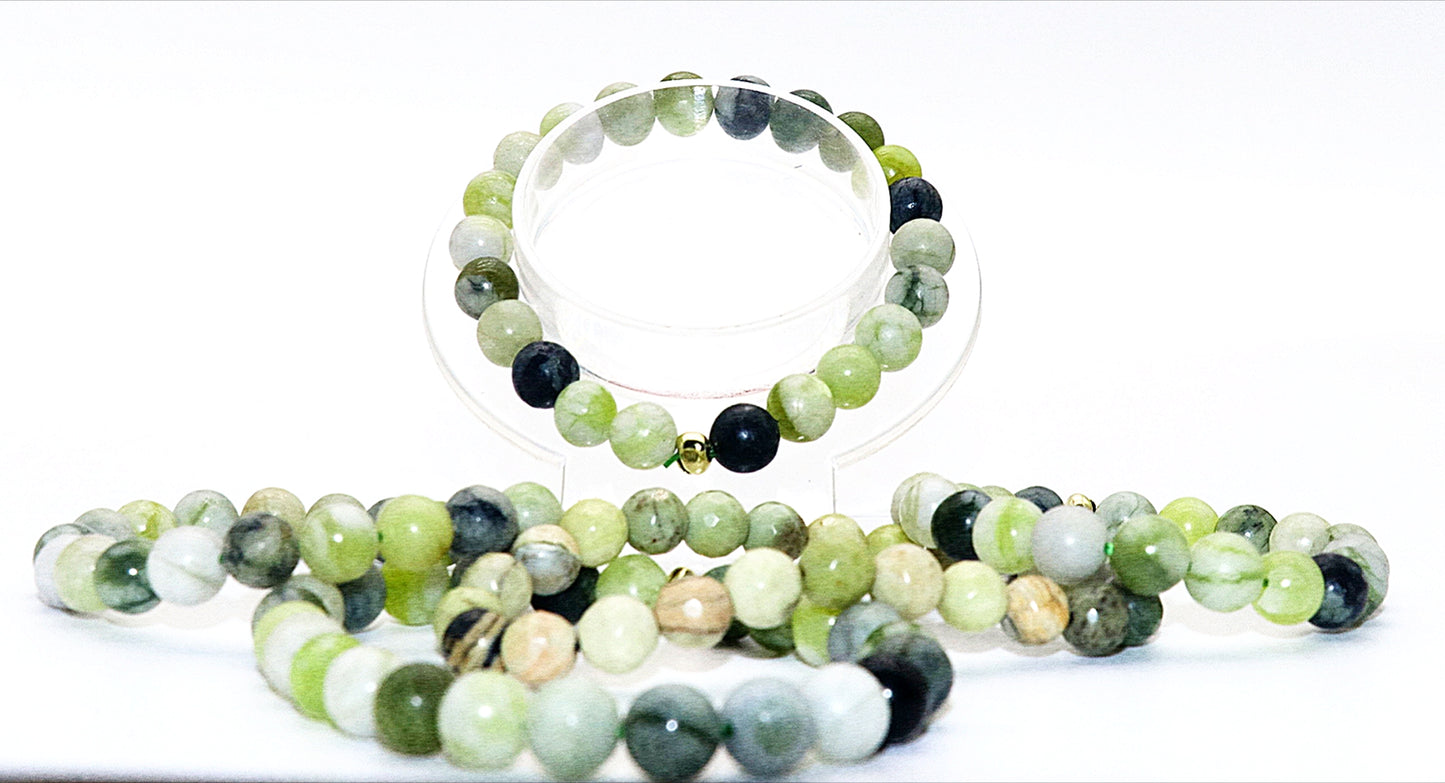 Light Green Jade Gemstone Bracelet