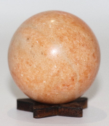 Sunstone Gemstone Sphere & Sphere Stands
