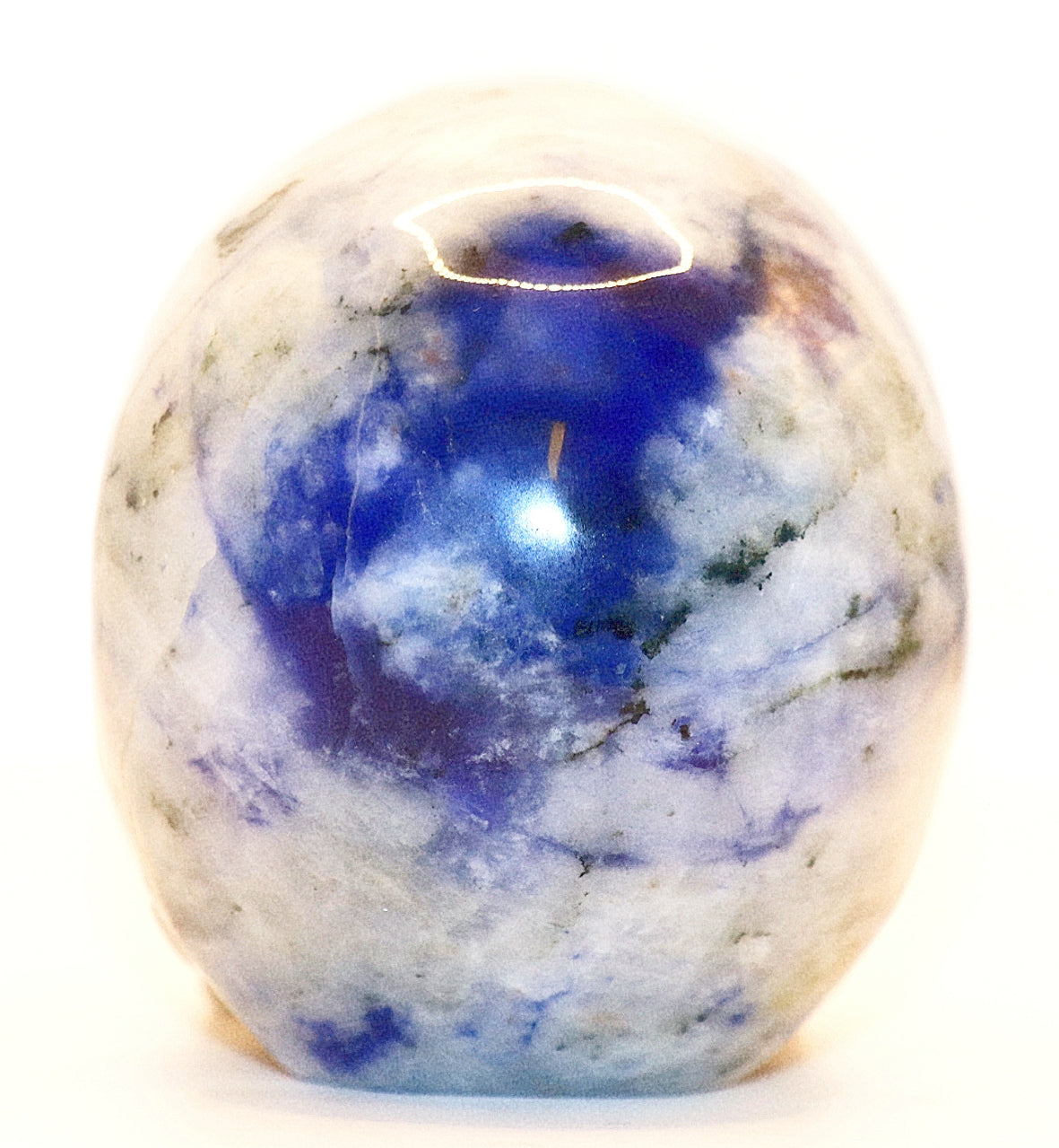 Sodalite Gemstone Carved Skull